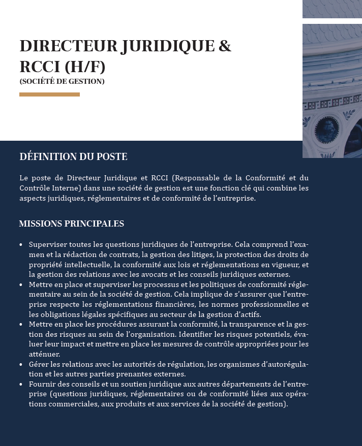 ce vauban recrutement directeur juridique rcci - Études de rémunérations des Dirigeants pour les métiers de l’immobilier 2024